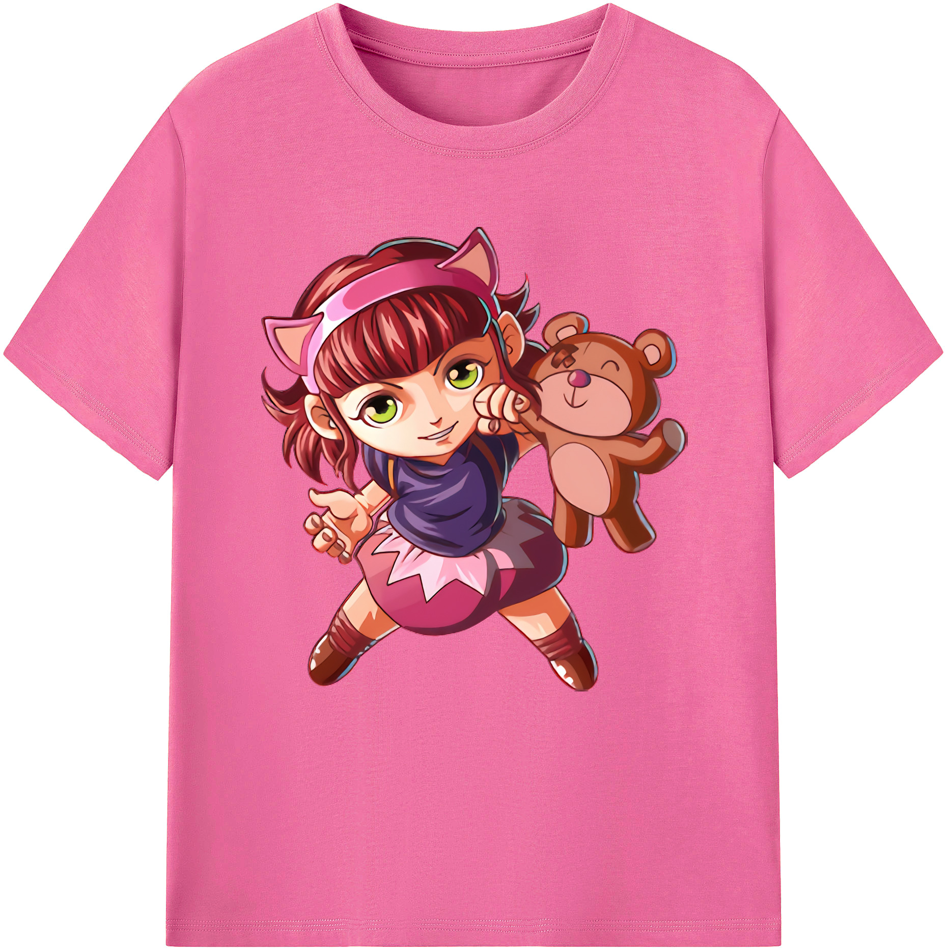 （画像用） リーグ・オブ・レジェンド League of Legends LOL レディースカジュアルプリントTシャツ（綿100％）